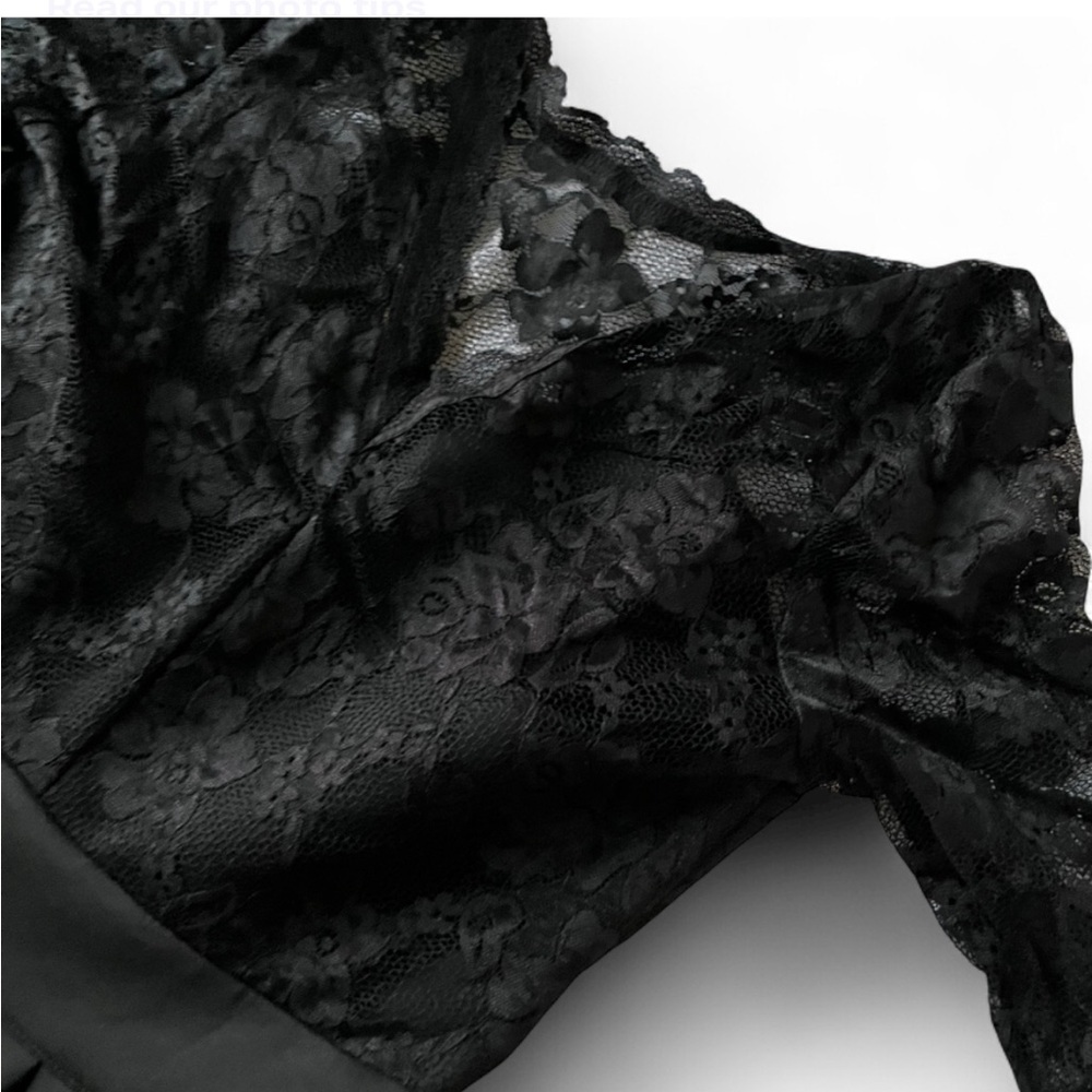 Miusol Elegant Black Lace Dress